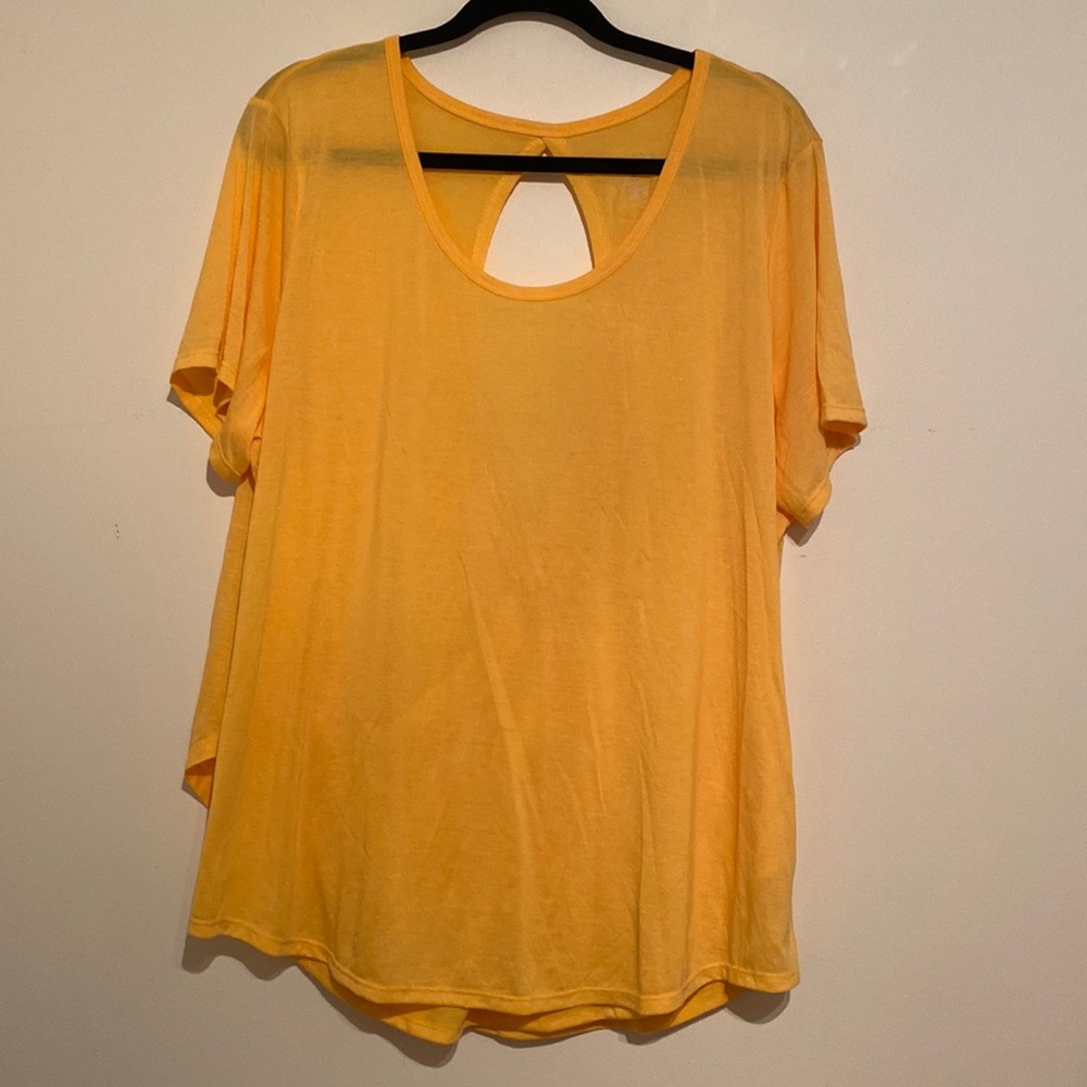 Old Navy - Peach/Orange - Cross Back Short Sleeve Top - 2X